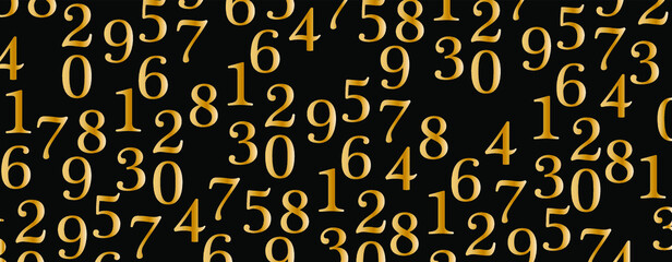 Sticker - Creative and modern background with numbers.	