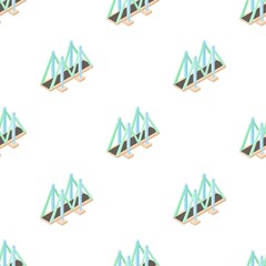 Poster - Bridge for cars pattern seamless background texture repeat wallpaper geometric vector