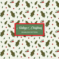 Wall Mural - christmas background with leaves