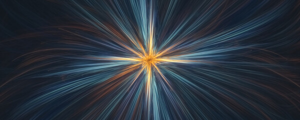 Wall Mural - Abstract fractal burst background