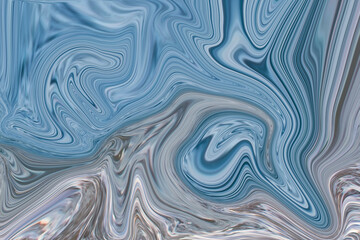  Sea colors in marble abstract background texture. Pattern with blue, light and turquoise colors to use for design