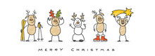 Christmas Reindeer Merry Christmas	