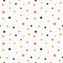 Wall Mural - halloween stars seamless pattern.