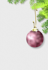 Wall Mural - Hanging Christmas ball