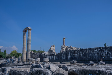 Wall Mural - View of Temple of Apollo in antique city of Didyma Aydin, Turkey.