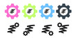 © rashadaliyev - Ribbon vector icon in gear set illustration for ui and ux, website or mobile application