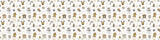 Fototapeta Dziecięca - Seamless pattern with Xmas icons. Christmas banner. Vector