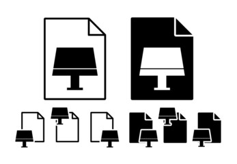 Aufkleber - Night light vector icon in file set illustration for ui and ux, website or mobile application