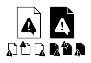Poster - notification vector icon in file set illustration for ui and ux, website or mobile application