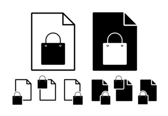 Poster - Women handbag vector icon in file set illustration for ui and ux, website or mobile application