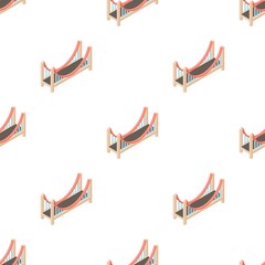 Poster - Bridge pattern seamless background texture repeat wallpaper geometric vector