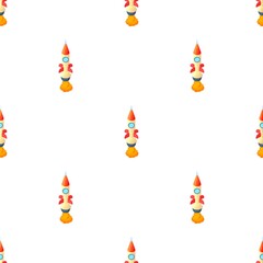 Poster - Rocket takes off pattern seamless background texture repeat wallpaper geometric vector