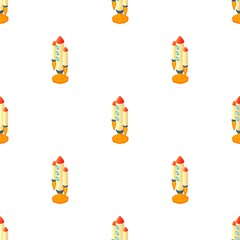 Poster - Multi stage rocket pattern seamless background texture repeat wallpaper geometric vector