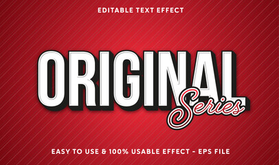 Poster - original series editable text effect template with abstract style use for business brand and company logo