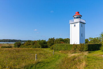 Wall Mural - Knudshoved fyr, the lighthouse at Nyborg, Funen, Denmark