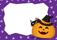 Halloween Poster Design 2020. Happy  Halloween Day Wallpaper. Halloween Label Vector.