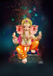 © Prashant - Lord Ganesha, is one of the best-known and most worshiped god in the Hindu religion lord Ganesha of Indian festival tradition