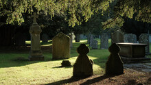 Gravestones In Churchyard, St Oswalds, Grasmere Lake District