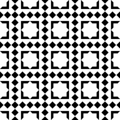 Poster - Eight-pointed stars in squares and rhombuses that fill the space between them.