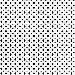 Poster - Micro shapes on a white background. Black shapes are repeated and pass through one.