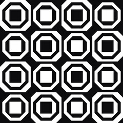 Poster - A chessboard of octagons with squares inside each cell.