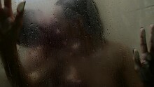 Sexy Woman And Man Are Having Sex In Shower, Love And Passion In Bathroom