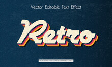 Retro Editable Text Style Effect