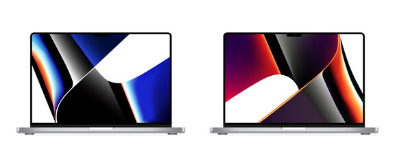 Poster - laptop computer. digital devices screen template vector. laptop isolated on a white background. mock