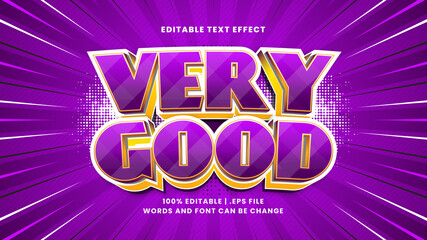 Very good editable text effect with funny and cartoon text style