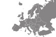 Detailed vector map of the Europe on white background for website, application, printing, document, poster design, etc. vector EPS10 