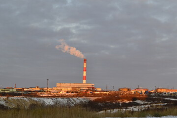 smoke from the chimney