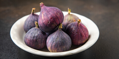 fig fruit fresh figs meal snack on the table copy space food background rustic vegan or vegetarian food