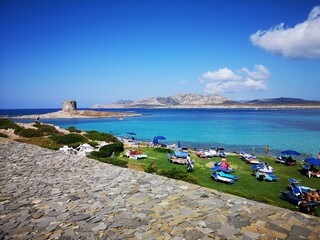 Wall Mural - Strand La Pelosa und Stintino in Sardinien