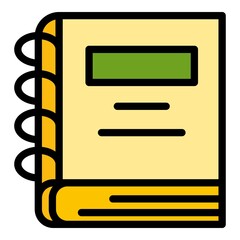 Poster - Market catalogue icon. Outline market catalogue vector icon color flat isolated