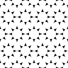Aufkleber - Eight thorns with their backs to each other, as if there should be a circle in the center. Seamless and vector repeating pattern.
