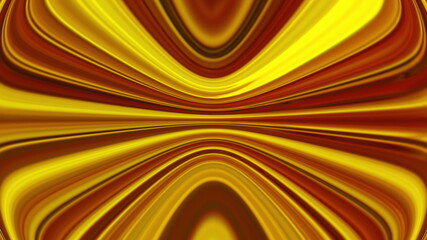 Poster - Blurry futuristic 3d render textures with changing shapes. Cosmic digital gradient of sound and magnetic waves. Vibrating decorative ornament of curved meditative space.