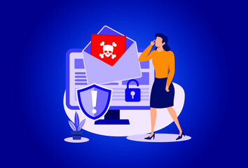 Poster - malware illustration exclusive design inspiration