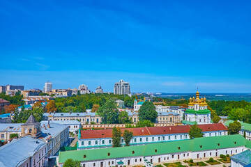 Poster - The cityscape with Kyiv Pechersk Lavra buildings, Ukraine