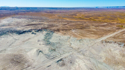 Poster - Red rock landscape from above