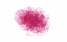Pink Make Up Powder Brush. Bright Pink Brush Strokes Drop Vector Version. Abstract Pink Dust Explosion On White Background. Freeze Motion Of Pink Powder Splash.