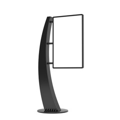 Poster - Blank Trade Show LCD Screen Stand Display Billboard as Template for Your Design. 3d Rendering