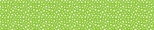 Green Seamless Pattern With White Hearts