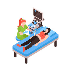 Poster - Stomach Screening Isometric Composition