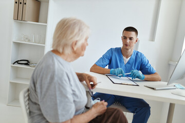 patient at the doctor's appointment health care