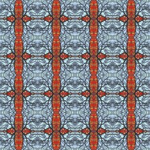 Seamless Pattern From Nature Featuring Tree Branches In Red And Pale Blue