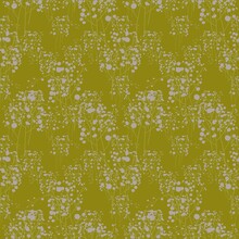 Seamless  Pattern Delicate Twigs On A Gold Background, Nice Picture For Home Decor