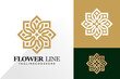 © Creative99d - Abstract flower line logo and icon design vector concept for template