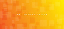 Minimal Orange And Yellow Gradient Background With Square Elements Design Concept For Your Business Concept