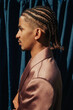 male model with cornrows