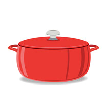 Red Crock Pot Roast Cooker With Lid